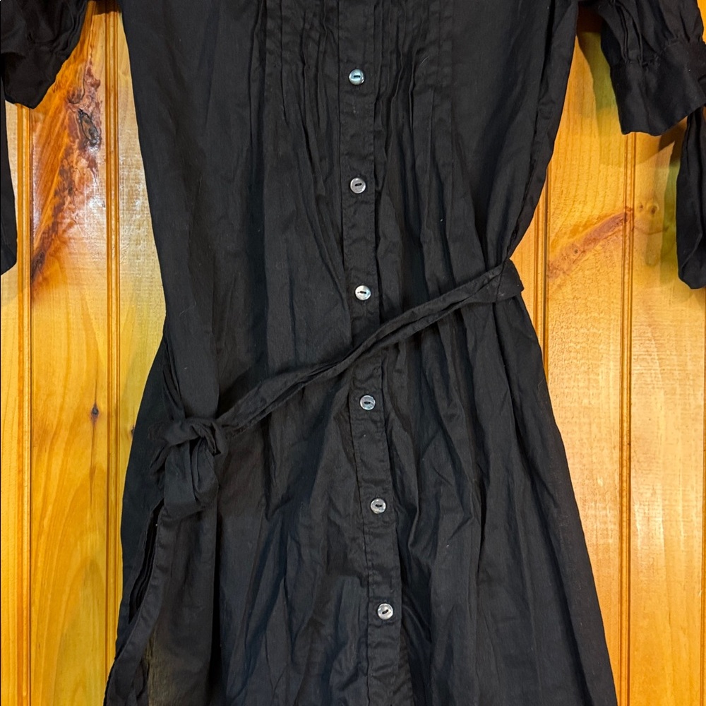 Converse One Star Black 100% Cotton Long Blouse - Picture 6 of 8